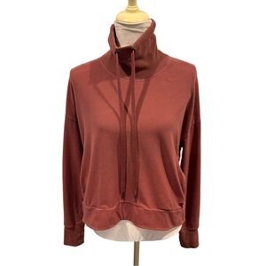 Sweaty Betty Rust Adjustable Funnel‎ Neck Sweatshirt 8-10